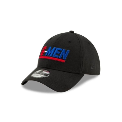 Black New York Giants Hat - New Era NFL NFL Logo Elements 2.0 39THIRTY Stretch Fit Caps USA3276819